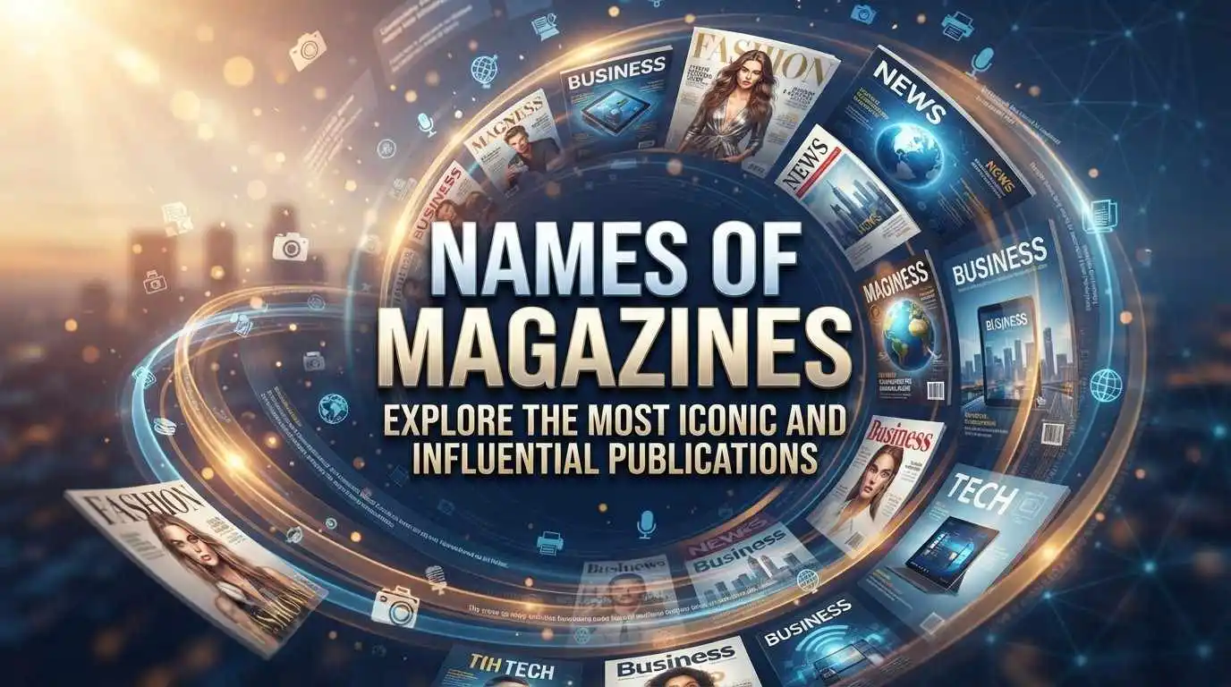 names of magazines
